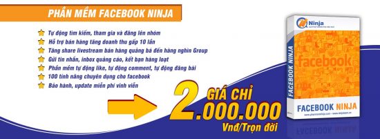 Phần mềm bán hàng trên Facebook – Facebook Ninja quảng cáo, đăng tin hàng loạt