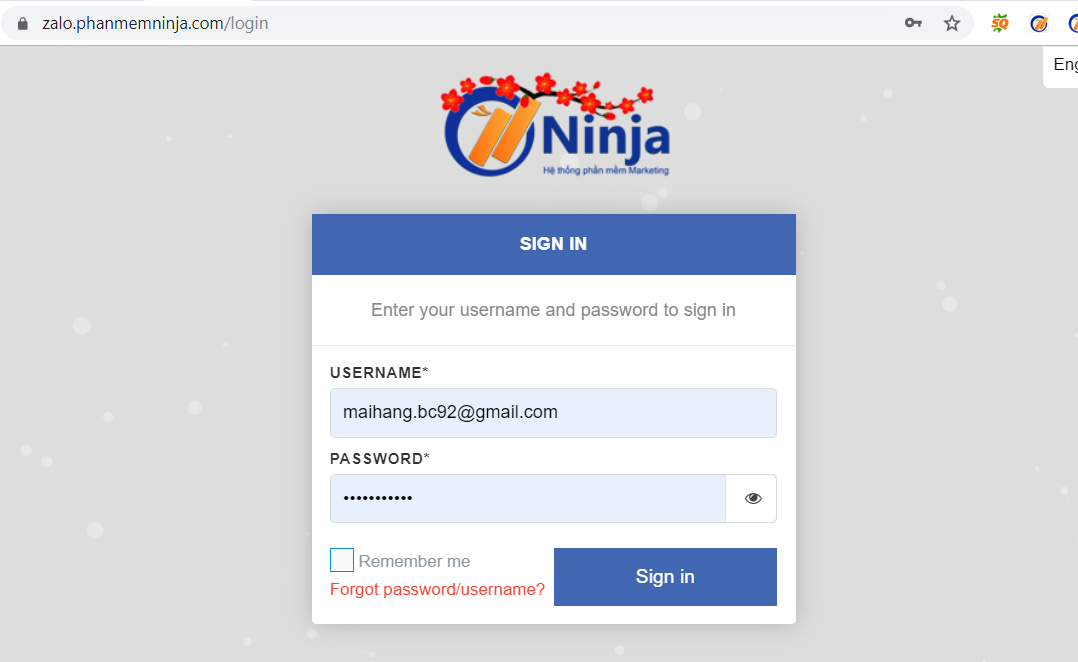 Phần mềm bán hàng zalo – Ninja Zalo