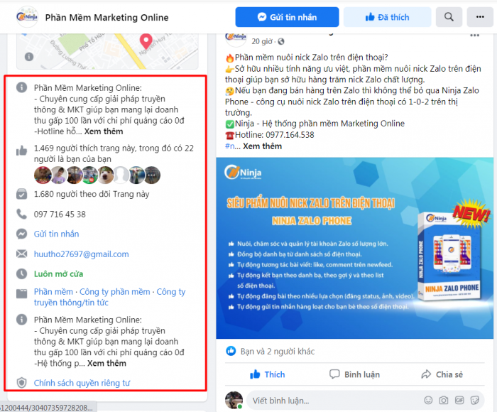 hướng dẫn seo fanpage