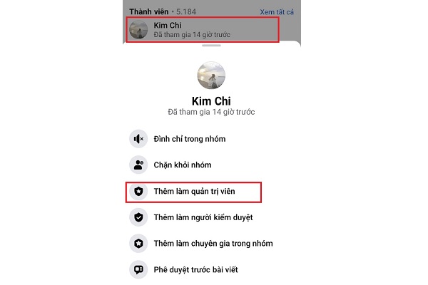 thêm quyền quản trị group facebook