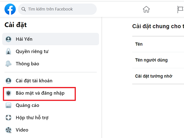 kiểm tra bảo mật facebook