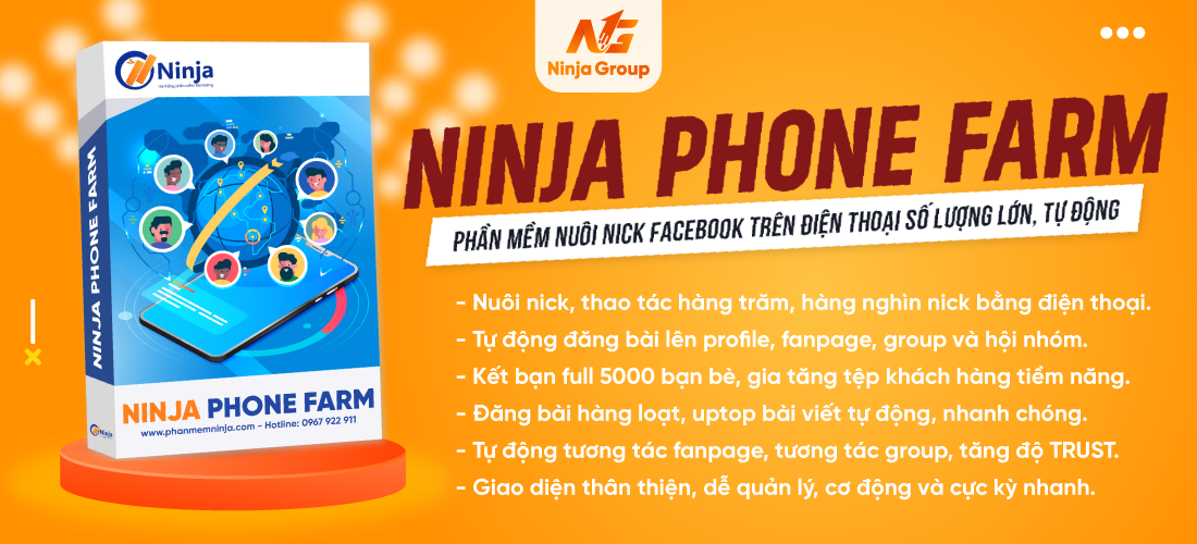 Ninja Phone Farm - Tự động tăng comment số lượng lớn